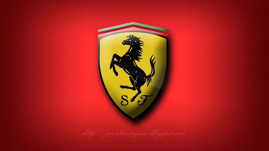 法拉利汽车图片标志牌,法拉利车标图片大全车尾