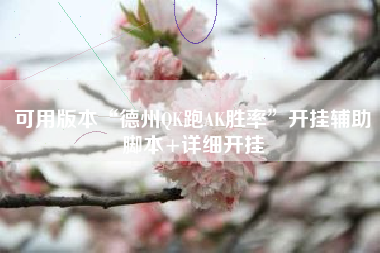 可用版本“德州QK跑AK胜率	”开挂辅助脚本+详细开挂